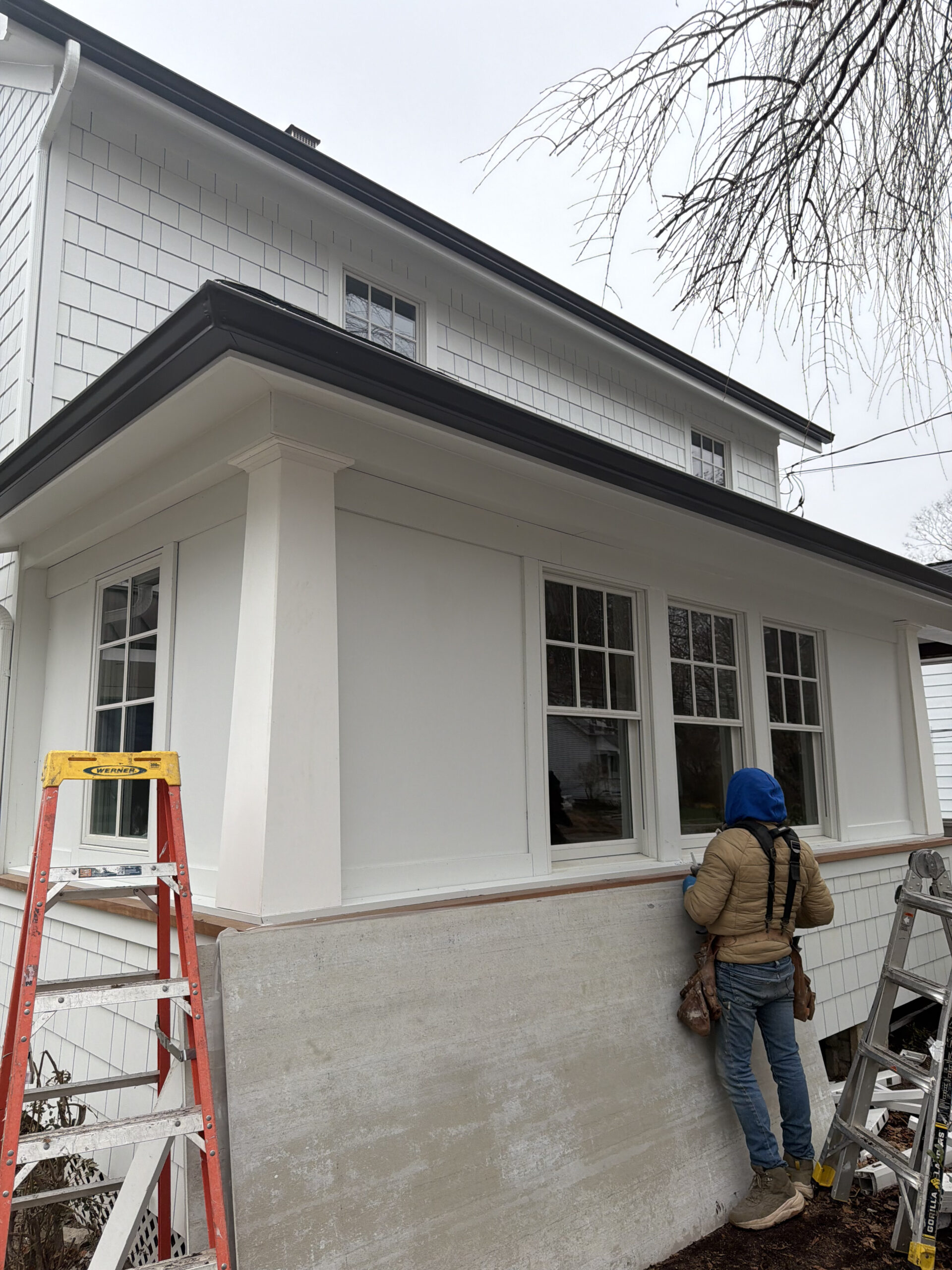 Residential gutter system by Liam's Construction LLC