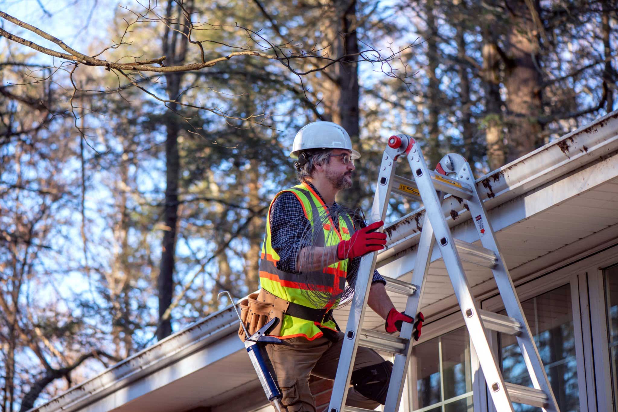 Gutter installation detail by Liam's Construction LLC