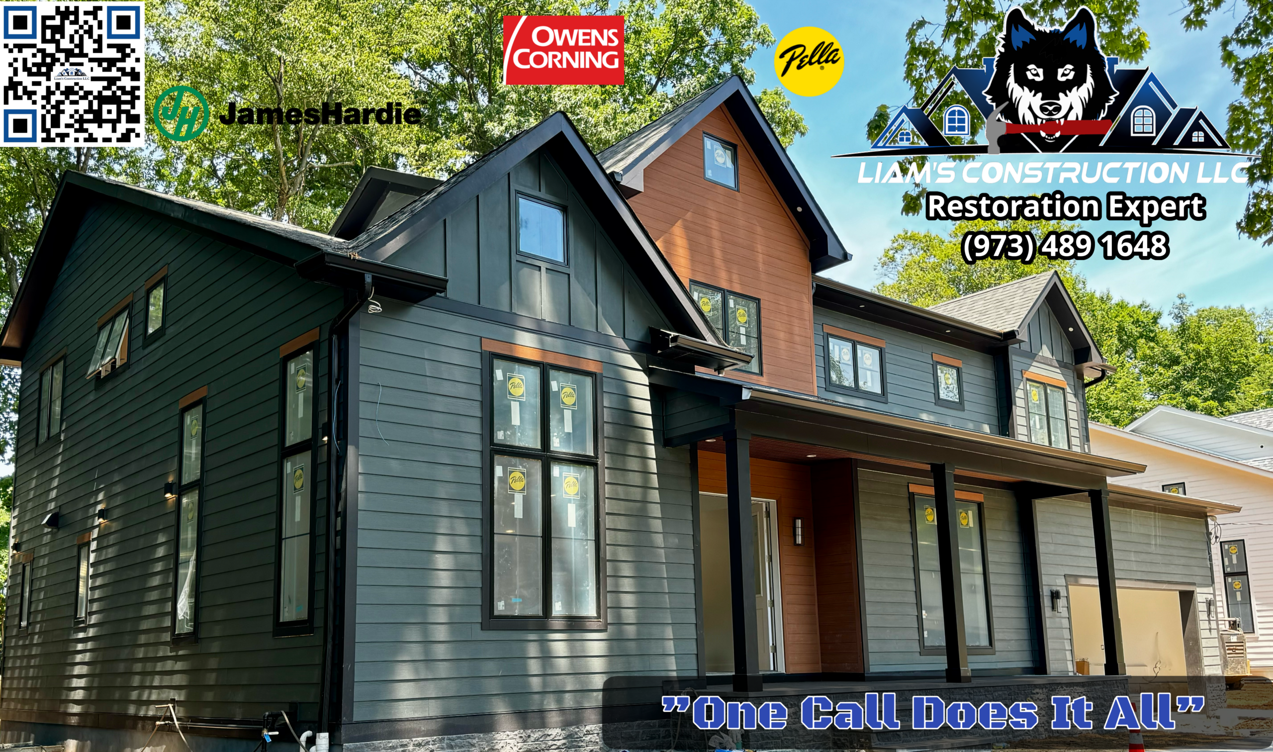 Siding work by Liam's Construction